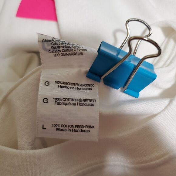 Malibu Rum Unisex L T Shirt White Short Sleeve Crew Get Your Island On New - Picture 6 of 7